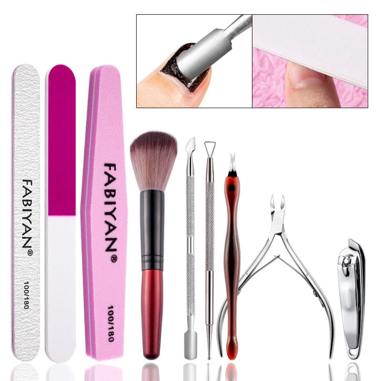 FABIYAN Nail Art Tool Set Manicure Disarm Tool Set, Specification: 6-piece Set - Nail Art Equipment by PMC Jewellery | Online Shopping South Africa | PMC Jewellery | Buy Now Pay Later Mobicred