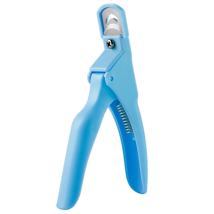 Nail Scissors U-Shaped Scissors DIY French Nail Fake Nail Scissors, Specification: Blue With Hood - Nail Clipper by PMC Jewellery | Online Shopping South Africa | PMC Jewellery | Buy Now Pay Later Mobicred