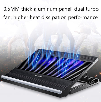 NUOXI T10 Laptop Radiator Multi-File Adjustment Aluminum Alloy Bracket(Silver) - Cooling Pads by NUOXI | Online Shopping South Africa | PMC Jewellery | Buy Now Pay Later Mobicred