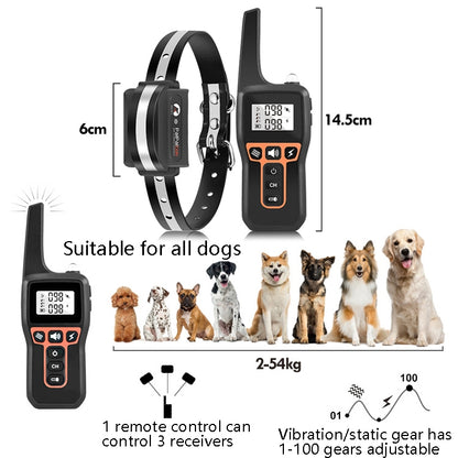 PaiPaitek PD529 Remote Control Dog Training Device Voice Control Anti-Barking Device Dog Training Device(Yellow) - Training Aids by PaiPaitek | Online Shopping South Africa | PMC Jewellery | Buy Now Pay Later Mobicred