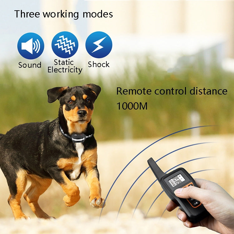 PaiPaitek PD529 Remote Control Dog Training Device Voice Control Anti-Barking Device Dog Training Device(Yellow) - Training Aids by PaiPaitek | Online Shopping South Africa | PMC Jewellery | Buy Now Pay Later Mobicred