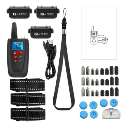 PaiPaitek PD526-3 Anti-Barking Device Dog Electric Shock Collar Training Dog Remote Control Pet Training Equipment - Training Aids by PaiPaitek | Online Shopping South Africa | PMC Jewellery | Buy Now Pay Later Mobicred