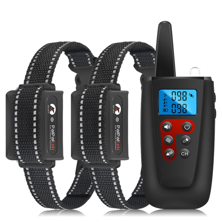 PaiPaitek PD526V-2 1 In 2 100-Speed Sound Vibration Remote Control Training Dog Device Anti-Barking Device Electronic Remote Control Collar - Training Aids by PaiPaitek | Online Shopping South Africa | PMC Jewellery | Buy Now Pay Later Mobicred