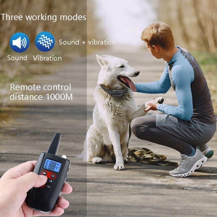 PaiPaitek PD526V-2 1 In 2 100-Speed Sound Vibration Remote Control Training Dog Device Anti-Barking Device Electronic Remote Control Collar - Training Aids by PaiPaitek | Online Shopping South Africa | PMC Jewellery | Buy Now Pay Later Mobicred