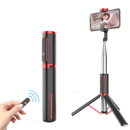 Bluetooth Selfie Stick with Tripod Multi-function Gimbal Mobile Phone Fill Light Live Support(Girl Powder) - Selfie Sticks by PMC Jewellery | Online Shopping South Africa | PMC Jewellery | Buy Now Pay Later Mobicred