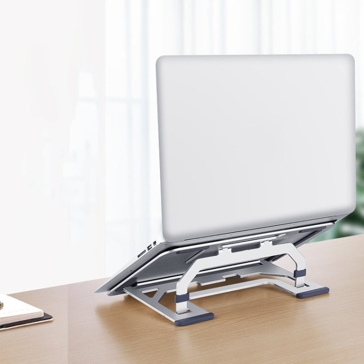 LH-T610 Aluminum Alloy Laptop Bracket Folding Lifting Desktop Cooling Bracket(Elegant Silver) - Laptop Stand by PMC Jewellery | Online Shopping South Africa | PMC Jewellery | Buy Now Pay Later Mobicred