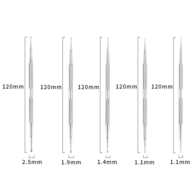 SKU000603 Stainless Steel Alloy Nail Point Drill Pen - Nail Art Equipment by PMC Jewellery | Online Shopping South Africa | PMC Jewellery | Buy Now Pay Later Mobicred