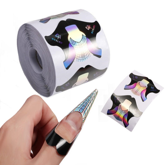 Thickened  300 PCS / Roll Symphony Laser Nail Extension Paper Holder Fish Shape Phototherapy Nail Extension Paper Holder - Nail Art Equipment by PMC Jewellery | Online Shopping South Africa | PMC Jewellery | Buy Now Pay Later Mobicred