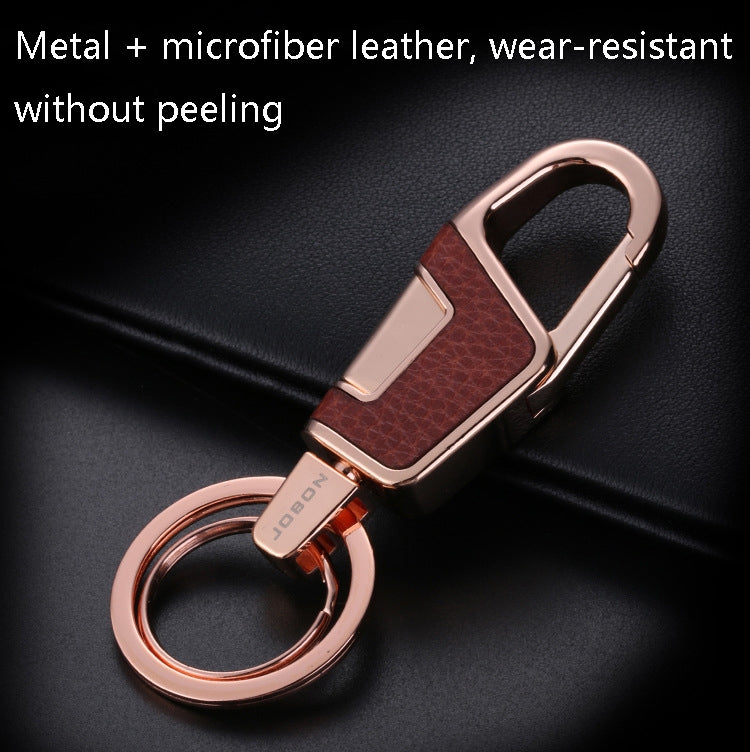 JOBON ZB-6611 Car Keychain Men Waist Hanging Keychain Simple Key Rings(Silver) - Key Rings by JOBON | Online Shopping South Africa | PMC Jewellery | Buy Now Pay Later Mobicred