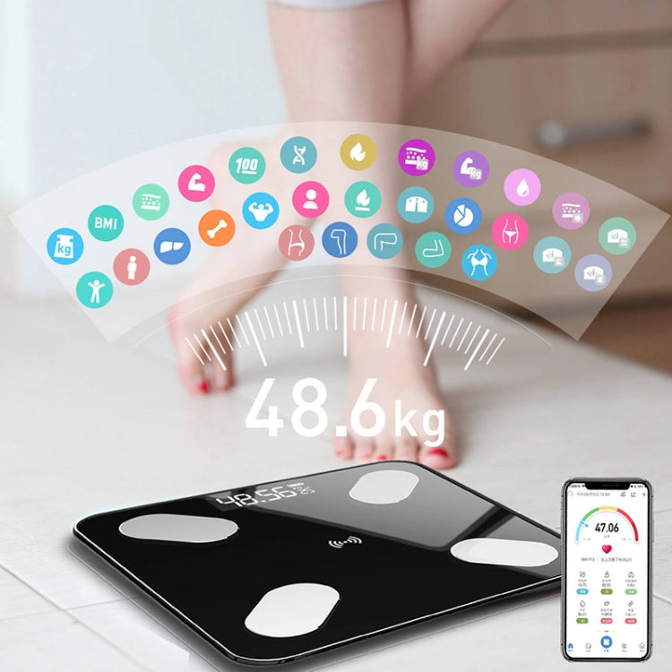 Smart Bluetooth Weight Scale Home Body Fat Measurement Health Scale Charge Model(Rose Gold True Class) - Body Scales by PMC Jewellery | Online Shopping South Africa | PMC Jewellery