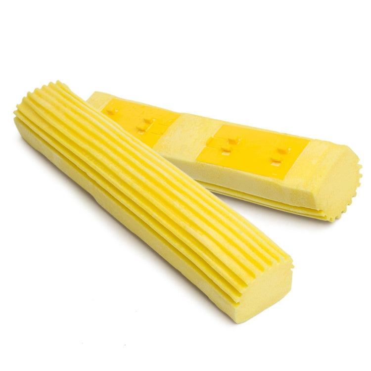 2 PCS 28cm Half-Fold Narrow Mouth Universal Mop Sponge Tape Head Replacement Fittings(Yellow) - Sponges, Cloths & Brushes by PMC Jewellery | Online Shopping South Africa | PMC Jewellery