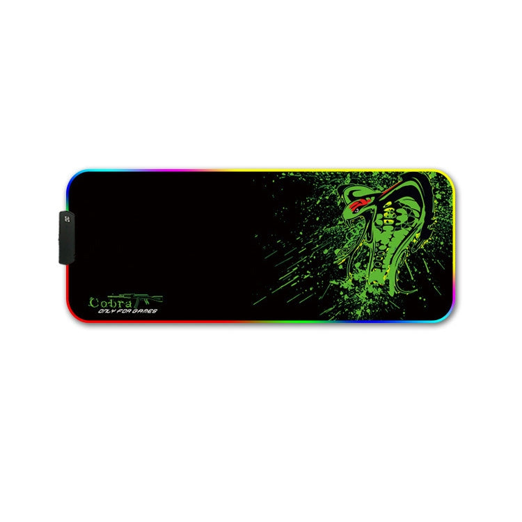 260x390x4mm F-01 Rubber Thermal Transfer RGB Luminous Non-Slip Mouse Pad(Brontosaurus) - Mouse Pads by PMC Jewellery | Online Shopping South Africa | PMC Jewellery | Buy Now Pay Later Mobicred