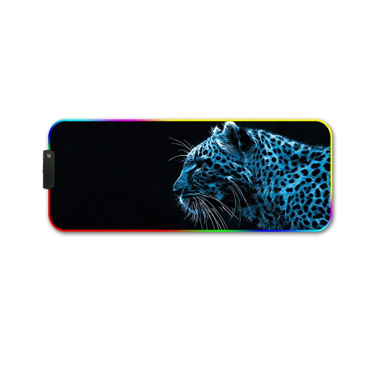 300x350x3mm F-01 Rubber Thermal Transfer RGB Luminous Non-Slip Mouse Pad(Ice Lend) - Mouse Pads by PMC Jewellery | Online Shopping South Africa | PMC Jewellery | Buy Now Pay Later Mobicred