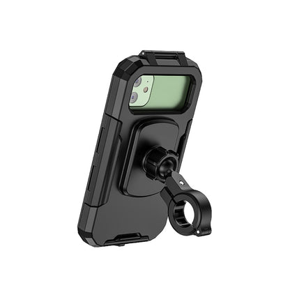 Kewig Bicycle Motorcycle Waterproof Box Mobile Phone Bracket Riding Touch Mobile Phone Fixed Seat(M18L-B1 Large Handlebar Installation) - Holder by Kewig | Online Shopping South Africa | PMC Jewellery | Buy Now Pay Later Mobicred