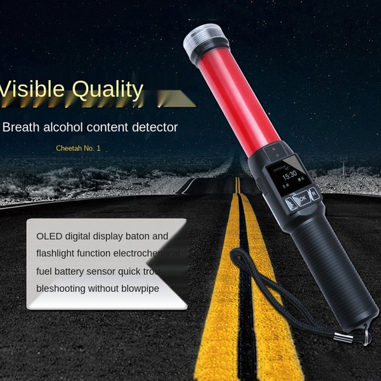 Cheetah No. 1 Alcohol Tester Blowing Baton Alcohol Tester With Flashlight Function，CN Plug - Breath Alcohol Tester by PMC Jewellery | Online Shopping South Africa | PMC Jewellery