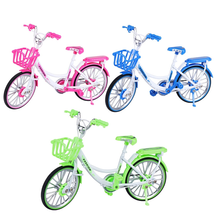 1:8 Scale Simulation Alloy Bicycle Model Mini Bicycle Toy Decoration(Road Bike-Pink) - Model Toys by PMC Jewellery | Online Shopping South Africa | PMC Jewellery