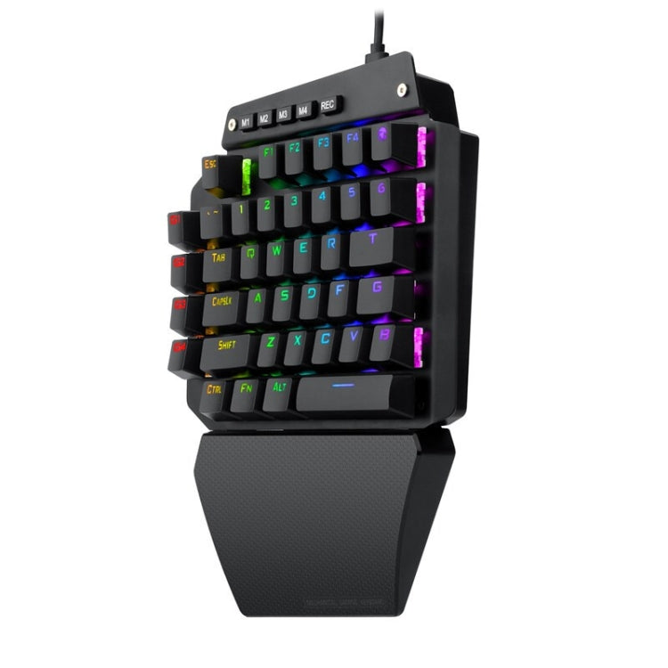 K700 44 Keys RGB Luminous Switchable Axis Gaming One-Handed Keyboard, Cable Length: 1m(Tea Shaft) - Wired Keyboard by PMC Jewellery | Online Shopping South Africa | PMC Jewellery | Buy Now Pay Later Mobicred