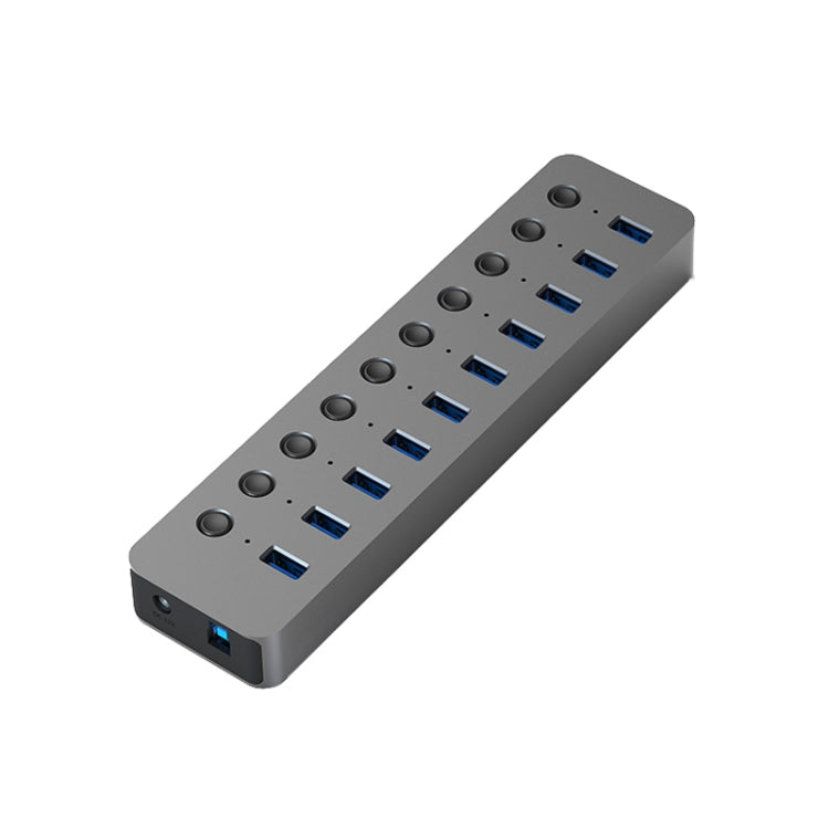 Blueendless USB Splitter Aluminum Alloy QC Fast Charge Expander, Number of interfaces: 10-port (12V4A Power) - USB HUB by Blueendless | Online Shopping South Africa | PMC Jewellery | Buy Now Pay Later Mobicred