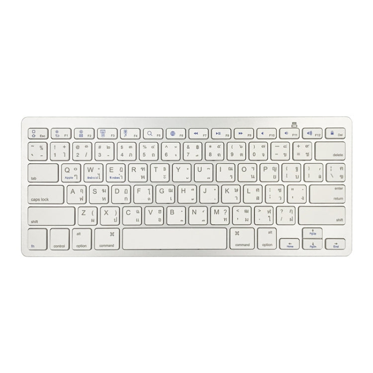 X5 Bluetooth 3.0 Wireless 78 Keys Foreign Language Small Language Keyboard(Thai) - Wireless Keyboard by PMC Jewellery | Online Shopping South Africa | PMC Jewellery | Buy Now Pay Later Mobicred