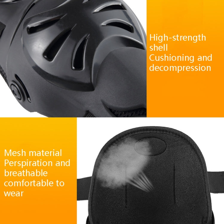 4 PCS / Set BSDDP BSD1003 Motorcycle Knee And Elbow Pads Anti-Fall Riding Protective Gear(Black) - Protective Gear by PMC Jewellery | Online Shopping South Africa | PMC Jewellery | Buy Now Pay Later Mobicred