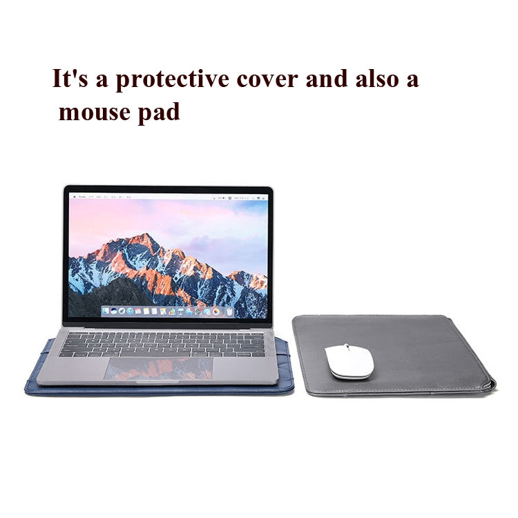 Microfiber Leather Thin And Light Notebook Liner Bag Computer Bag, Applicable Model: 11 inch -12 inch(Gray) - 12.1 inch by PMC Jewellery | Online Shopping South Africa | PMC Jewellery | Buy Now Pay Later Mobicred