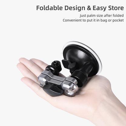 Sunnylife TY-Q9415 Aluminum Alloy Phone Holder Car Suction Cup Bracket Holder for GoPro Hero11 Black / HERO10 Black /9 Black /8 Black /7 /6 /5 /5 Session /4 Session /4 /3+ /3 /2 /1, DJI Osmo Action an ... ction Cameras, Colour: Bracket + Mobile Phone Clip - Holder by Sunnylife | Online Shopping South Africa | PMC Jewellery | Buy Now Pay Later Mobicred