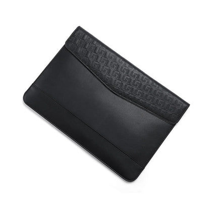 Horizontal  Embossed Notebook Liner Bag Ultra-Thin Magnetic Holster, Applicable Model: 14-15 inch( Black) - 14.1 inch by PMC Jewellery | Online Shopping South Africa | PMC Jewellery | Buy Now Pay Later Mobicred