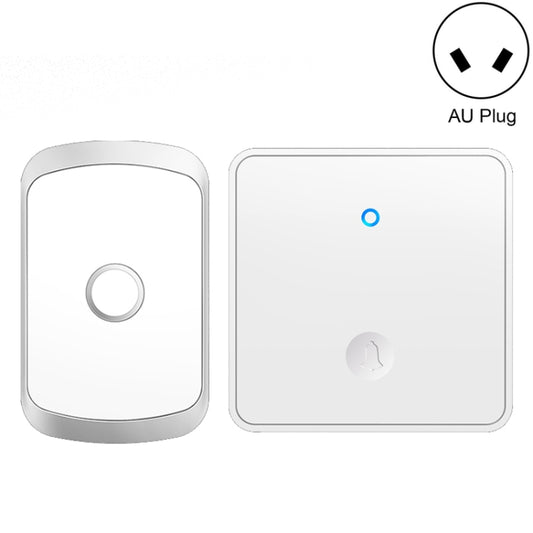 CACAZI FA50 1 For 1 Push-button Self-generating Wireless Doorbell, Plug:AU Plug(White) - Wireless Doorbell by CACAZI | Online Shopping South Africa | PMC Jewellery