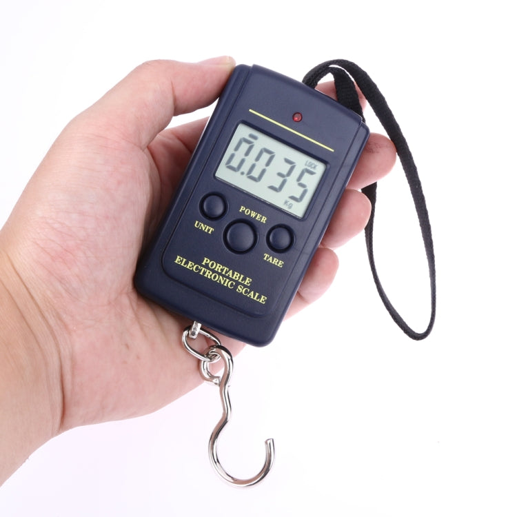 10g Mini Digital Fishing Scale Travel Weighting Steelyard Hanging Electronic Hook Scale Kitchen Weight Tool, Capacity:40kg without backlight - Hanging Scales by PMC Jewellery | Online Shopping South Africa | PMC Jewellery | Buy Now Pay Later Mobicred