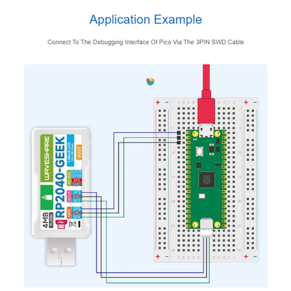 Waveshare 25394 RP2040-GEEK Development Board, Based On RP2040 Microcontroller, With 1.14inch 65K Color LCD - Modules Expansions Accessories by Waveshare | Online Shopping South Africa | PMC Jewellery | Buy Now Pay Later Mobicred