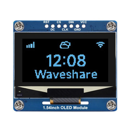 Waveshare 1.54 Inch OLED Display Module, 128×64 Resolution, SPI / I2C Communication(Blue) - LCD & LED Display Module by Waveshare | Online Shopping South Africa | PMC Jewellery | Buy Now Pay Later Mobicred