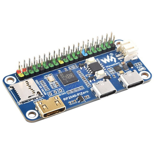 Waveshare 25506 RP2040-PiZero Development Board, Based On Raspberry Pi RP2040, 264KB SRAM And 16MB - Modules Expansions Accessories by Waveshare | Online Shopping South Africa | PMC Jewellery | Buy Now Pay Later Mobicred