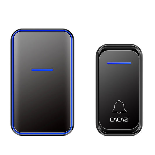 CACAZI Home Smart Digital Wireless Doorbell Remote Electronic Doorbell Elderly Pager, Style: AU Plug(Black) - Wireless Doorbell by CACAZI | Online Shopping South Africa | PMC Jewellery