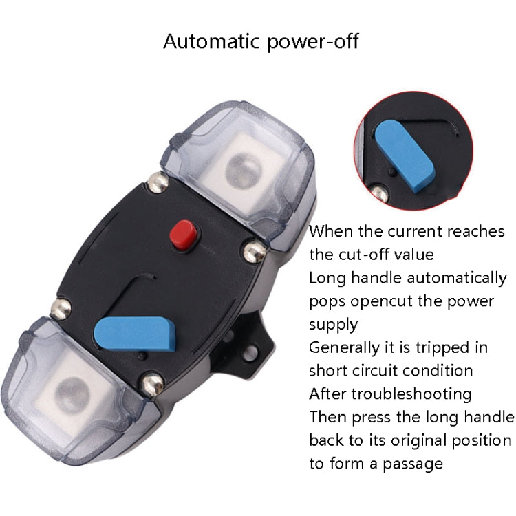 CB8 Car Route Yacht Ship Audio Refit Automatic Circuit Breaker Power Circuit Protection Insurance Switch, Specification: 100A - Fuse by PMC Jewellery | Online Shopping South Africa | PMC Jewellery | Buy Now Pay Later Mobicred