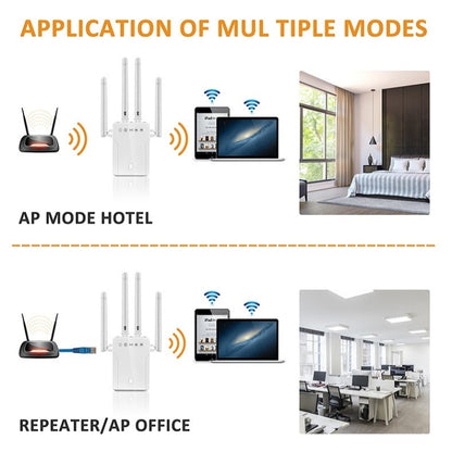 M-95B 300M Repeater WiFi Booster Wireless Signal Expansion Amplifier(Black - US Plug) - Broadband Amplifiers by PMC Jewellery | Online Shopping South Africa | PMC Jewellery | Buy Now Pay Later Mobicred