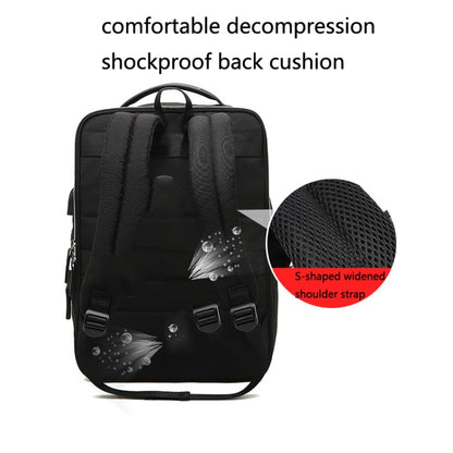 15.6 inch External USB Interface Laptop Backpack Waterproof Computer Bag(Sapphire) - 15.6 - 17 inch by PMC Jewellery | Online Shopping South Africa | PMC Jewellery | Buy Now Pay Later Mobicred