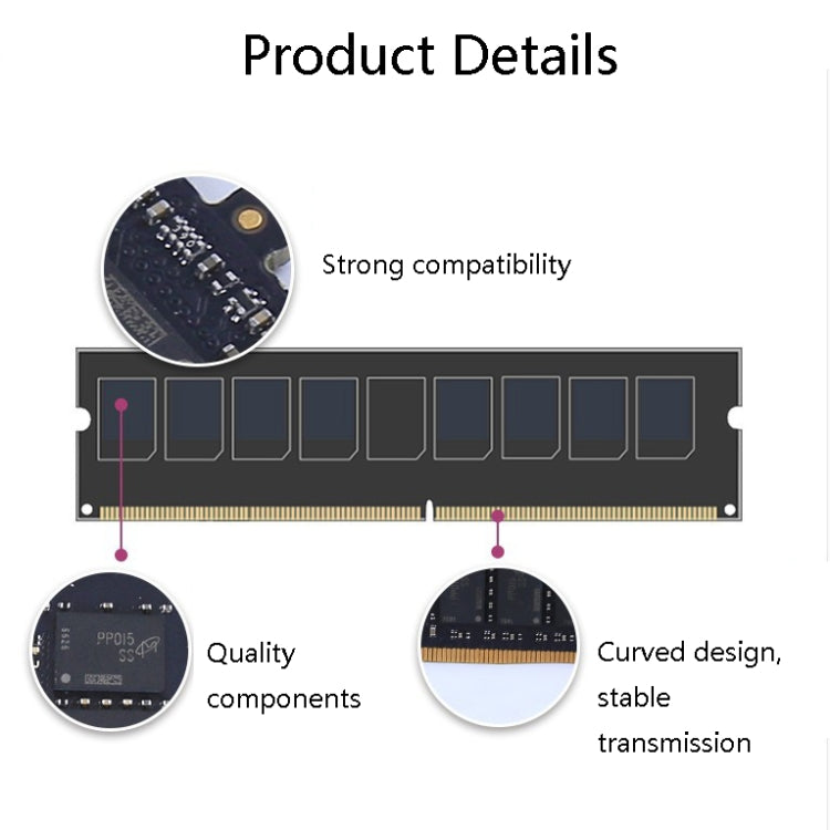 JingHai DDR4 4G Low Pressure Version 1.2V Desktop RAM(2133MHz) - RAMs by JingHai | Online Shopping South Africa | PMC Jewellery | Buy Now Pay Later Mobicred