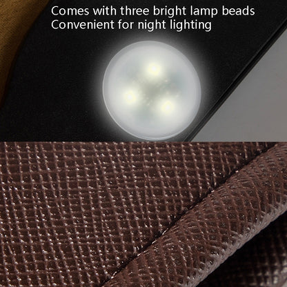 Car Trash Can Storage Bag Hanging Paste With LED Light Garbage Bag(Small (Beige))) - Stowing Tidying by PMC Jewellery | Online Shopping South Africa | PMC Jewellery | Buy Now Pay Later Mobicred