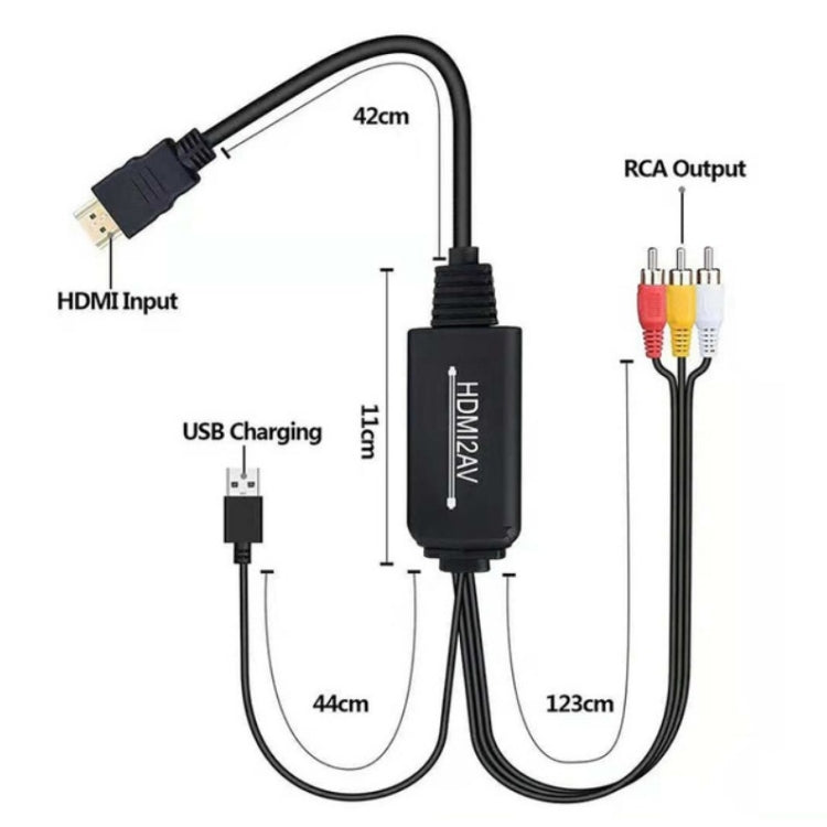 RL-HTAL1 HDMI to AV Converter Specification： Female to Male Split - Converter by PMC Jewellery | Online Shopping South Africa | PMC Jewellery | Buy Now Pay Later Mobicred