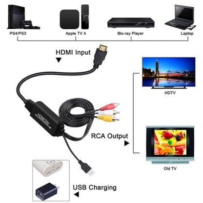 RL-HTAL1 HDMI to AV Converter Specification： Female to Male Split - Converter by PMC Jewellery | Online Shopping South Africa | PMC Jewellery | Buy Now Pay Later Mobicred