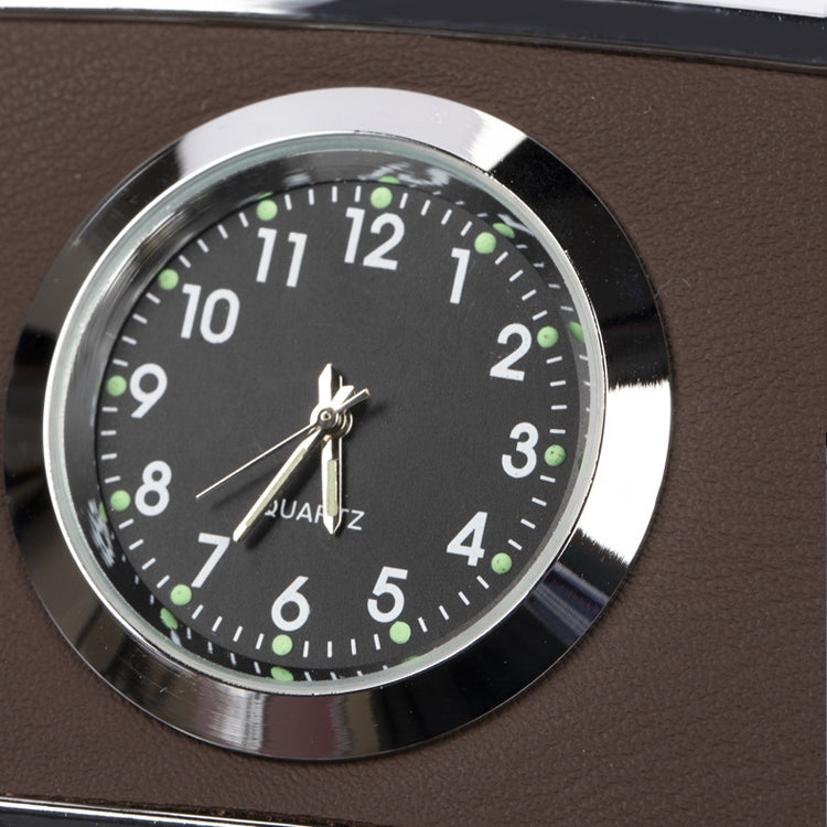 Car Clock Tissue Box Multi-Function Vehicle Instrument Table Paper Towel Box, Style: With Clock (Green) - Tissue Boxes by PMC Jewellery | Online Shopping South Africa | PMC Jewellery