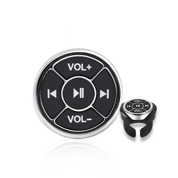 Car Mobile Phone Remote Control Bluetooth Wireless Multimedia Button Remote Control Music Playback Selfie, Colour: Silver With Buckle - Bluetooth Car Kits by PMC Jewellery | Online Shopping South Africa | PMC Jewellery | Buy Now Pay Later Mobicred