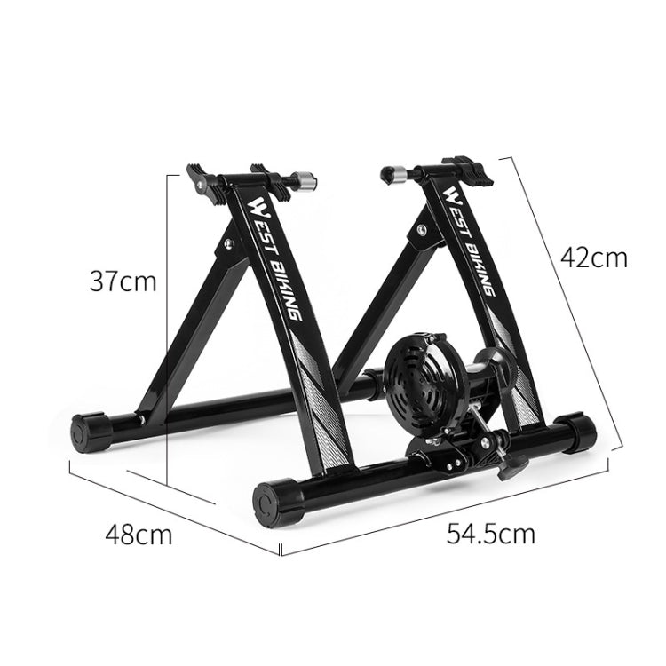 WEST BIKING YP1402008 Bicycle Parking Rack Indoor Cycling Training Platform Fitness Equipment Road Mountain Bike Parking Rack(Black) - Holders by WEST BIKING | Online Shopping South Africa | PMC Jewellery | Buy Now Pay Later Mobicred