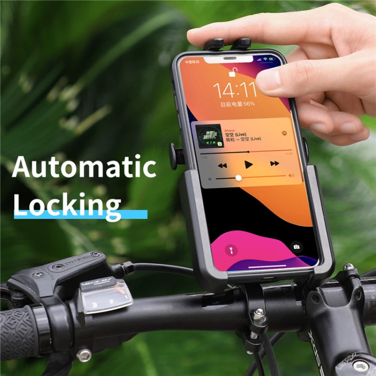 WEST BIKING  Bike Mobile Phone Holder Aluminum 360 Rotatable Electric Bike Scooter Motorcycle Phone Stand,Style: Handlebar Style - Holders by WEST BIKING | Online Shopping South Africa | PMC Jewellery | Buy Now Pay Later Mobicred