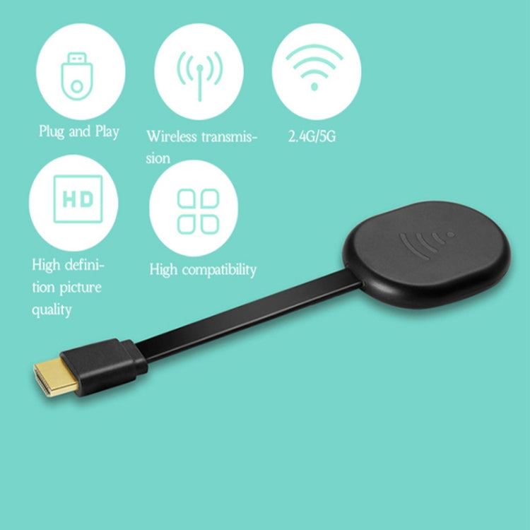 E38 Black Wireless WiFi Display Dongle Receiver Airplay Miracast DLNA TV Stick for iPhone, Samsung, and other Smartphones - Wireless Display Dongle by PMC Jewellery | Online Shopping South Africa | PMC Jewellery | Buy Now Pay Later Mobicred