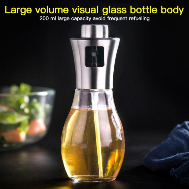 200ml Stainless Steel Glass Bottle Barbecue Cooking Seasoning Oil Pot Sprayer Oil Injection Kettle Oil Spray Bottle - Condiment Bottles & Hip Flasks by PMC Jewellery | Online Shopping South Africa | PMC Jewellery