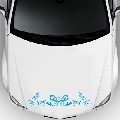 D-347 Butterfly Note Car Sticker Sheet Music Waist Line Body Sticker(Blue) - Decorative Sticker by PMC Jewellery | Online Shopping South Africa | PMC Jewellery | Buy Now Pay Later Mobicred