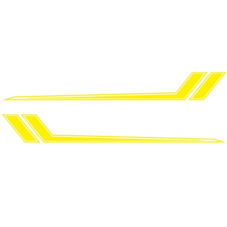 D-716 Car Striped Vinyl Body Stickers Personalized Modification Car Sticker(Yellow) - Decorative Sticker by PMC Jewellery | Online Shopping South Africa | PMC Jewellery | Buy Now Pay Later Mobicred