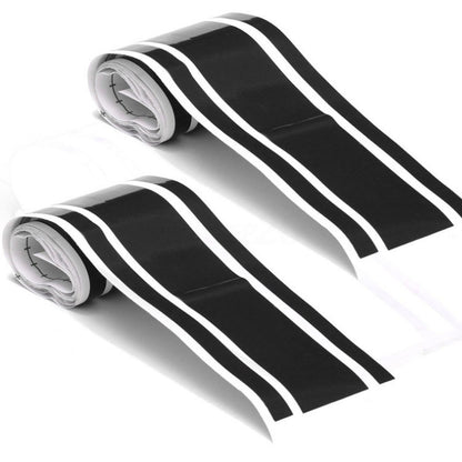 Car Hood Stickers Modified Racing Striped Ethylene Body Sticker(Black) - Decorative Sticker by PMC Jewellery | Online Shopping South Africa | PMC Jewellery | Buy Now Pay Later Mobicred