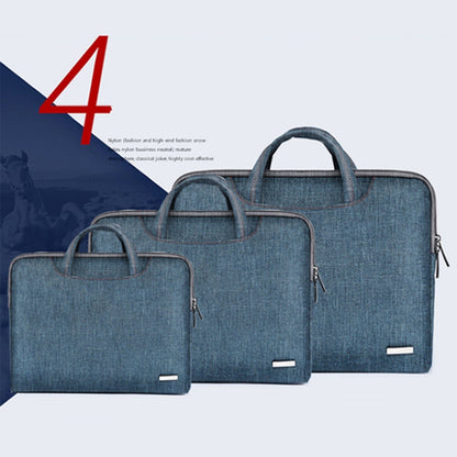 LiSEN LS-116 Simple Laptop Bag Business Laptop Liner Bag, Size: 11.6 inch(Canvas Colorful Leaves Blue) - Other by LiSEN | Online Shopping South Africa | PMC Jewellery | Buy Now Pay Later Mobicred